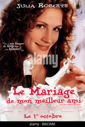 My Best Friend's Wedding, USA Jahr: 1997 Regie: P.J. Hogan Julia Roberts Film Poster (Fr) Stockfoto