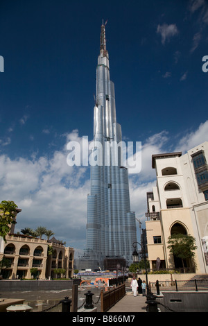 Burj Khalifa Dubai VAE weltweit höchste Gebäude Stockfoto