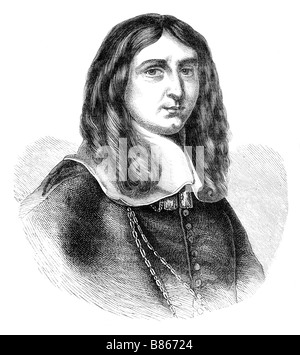 Richard Cromwell dritter Sohn von Oliver Cromwell und 2. Lord Protector von England, Schottland und Irland 1626 bis 1712 Stockfoto
