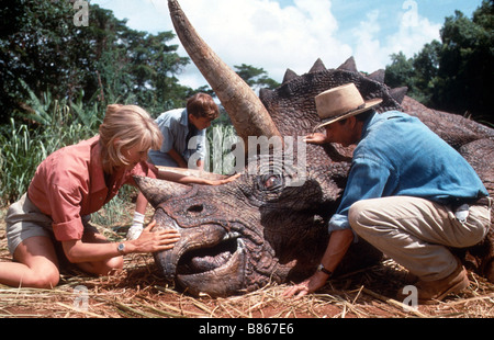 Jurassic Park Jahr: 1993 USA Regie: Steven Spielberg, Laura Dern, Joseph Mazzello, Sam Neill Stockfoto