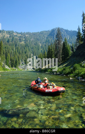 Rafting middle fork Stockfoto