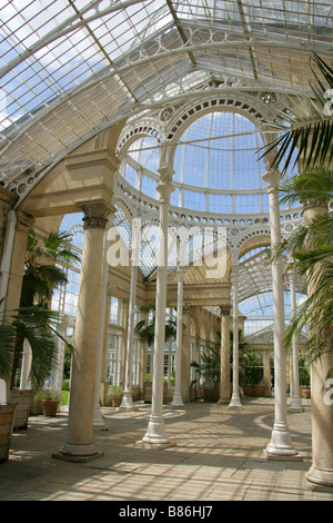 Der große Wintergarten gebaut von Charles Fowler im Jahre 1826, Syon House, Brentford, Middlesex, England, UK Stockfoto