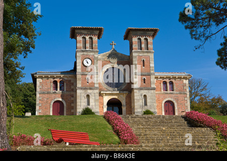 Kirche Notre-Dame des Passes, "Le Moulleau", Gironde, Frankreich Stockfoto