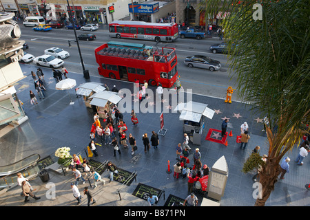 Hollywood Boulevard Street Scene. Hollywood, Los Angeles, Kalifornien, USA. Stockfoto