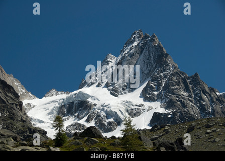 Blick vom Grand Balcon Nord - Chamonix Stockfoto