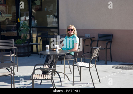 Starbucks-Kaffee, Santa Fe in New Mexico, USA Stockfoto