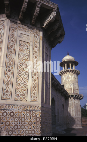 Itimad Ud-Daulah Mini Taj Agra Uttar Pradesh, Indien Stockfoto