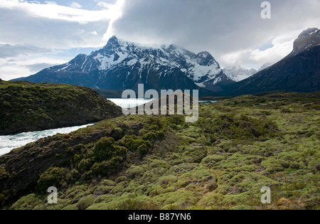 Salto Grande, Torres del Paine Nationalpark-Chile Stockfoto