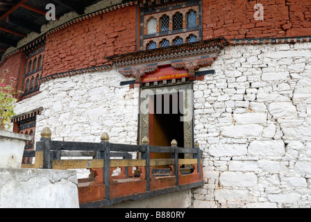 Der Eingang zum National Museum of Bhutan Stockfoto