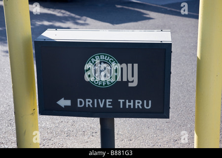 Starbucks-Kaffee, Santa Fe in New Mexico, USA Stockfoto