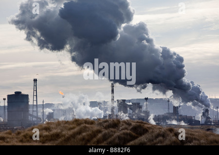 Corus Stahlwerke Redcar Teesside Stockfoto