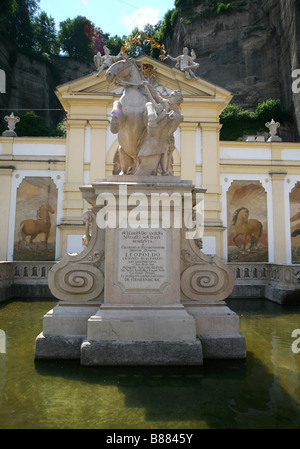 Pferd Trog Skulptur SALZBURG Österreich SALZBURG Österreich 28. Juni 2008 Stockfoto