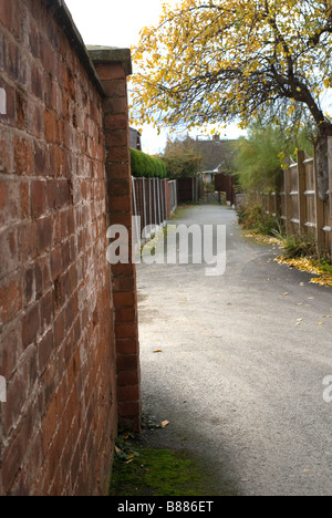 Blick auf eine hübsche Verknüpfung führt von der Market Street, St. Marys Close Stockfoto