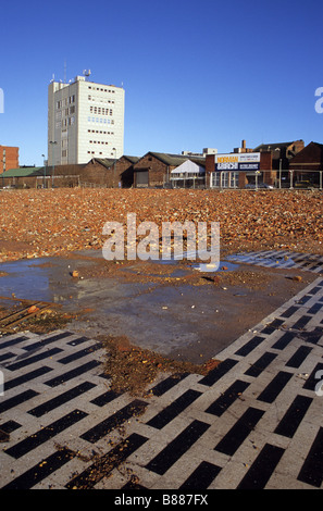 Brownbelt Urban Wasteland warten auf Entwicklung In Hanley, Stoke Staffordshire Stockfoto