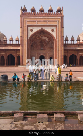 Jama Masjid Moschee Fatehpur Sikri Stockfoto