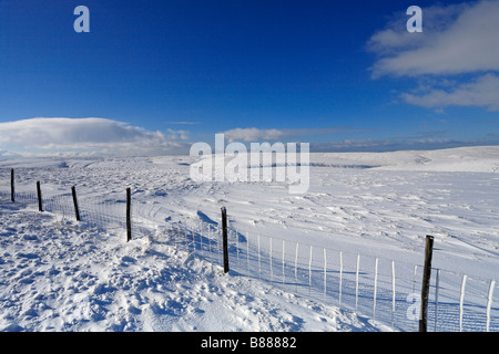 Winter auf Wessenden Moor in der Nähe von Hereford, West Yorkshire, Peak District National Park, England, UK. Stockfoto