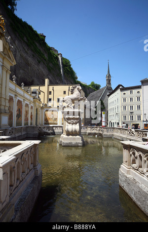 Pferd Trog Skulptur SALZBURG Österreich SALZBURG Österreich 28. Juni 2008 Stockfoto