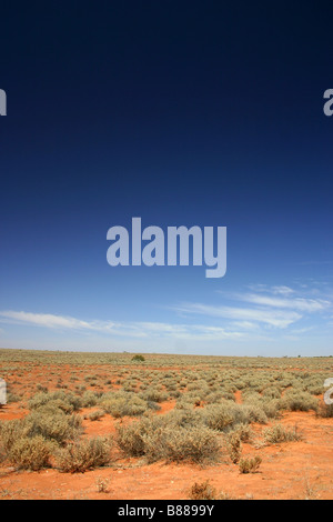 Wüstenlandschaft, auf dem Weg zur Andamooka, South Australia Stockfoto