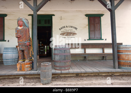 Old fashioned Tabak und Liqour Shop außen. Old Town San Diego, Kalifornien, USA. Stockfoto