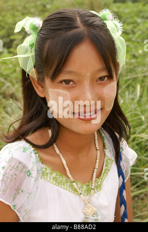 Junges Mädchen in Myanmar (Burma) Stockfoto