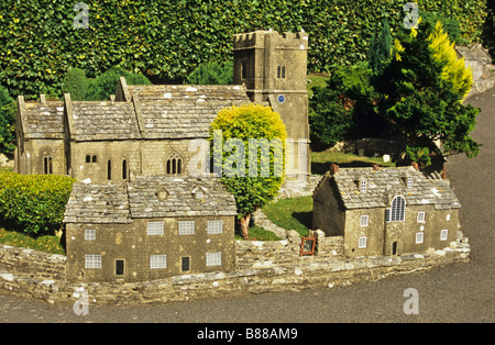 Modell Dorf, Corfe Castle, Dorset, Großbritannien Stockfoto