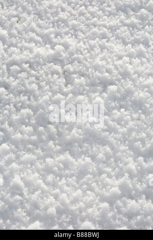 Kristalle des Lügens Schnee in der Sonne in der Nähe von Newton Strand Stockfoto