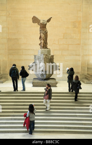 PARIS-LOUVRE-MUSEUM WINGED SIEG VON SAMOTHRACE Stockfoto
