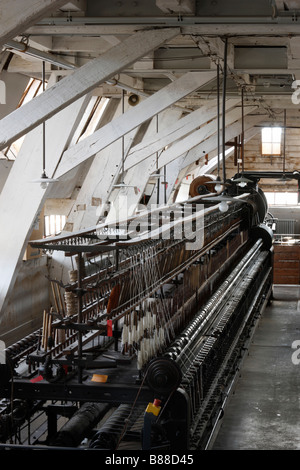 Euskirchen, Dependance Tuchfabrik Müller, LVR-Industriemuseum, 2. Restaurierungswerkstätten, Dachlonstruktion Stockfoto