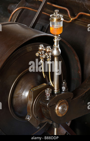 Euskirchen, Dependance Tuchfabrik Müller, LVR-Industriemuseum, Dampfmaschinenhaus, Dampfmaschine, Ölbehälter Stockfoto