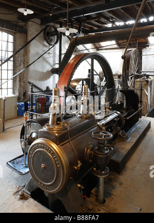 Euskirchen, Dependance Tuchfabrik Müller, LVR-Industriemuseum, Dampfmaschinenhaus, Dampfmaschine Stockfoto