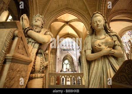 SAINT-DENIS BASILIKA GRAB VON MARIE ANTOINETTE UND LUDWIG XVI. Stockfoto