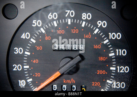 Eine Auto-odometre Stockfoto