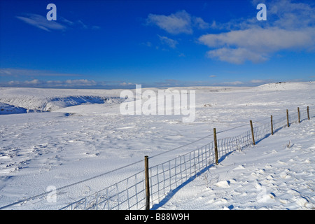 Winter auf Wessenden Moor in der Nähe von Hereford, West Yorkshire, Peak District National Park, England, UK. Stockfoto