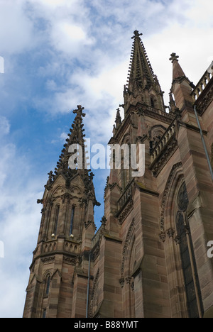 Die evangelische St. Stephen s Kirche Temple Saint-Étienne ist die reformierte Hauptkirche der Stadt Mülhausen im Elsass Frankreich Stockfoto