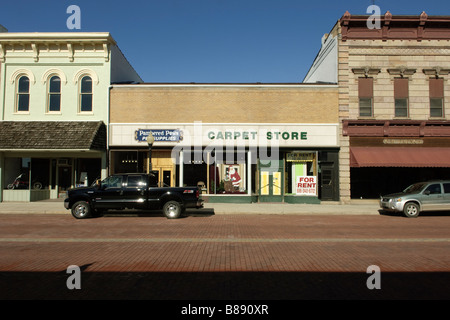 Geschlossene Teppichhaus in Ionien Michigan USA Stockfoto