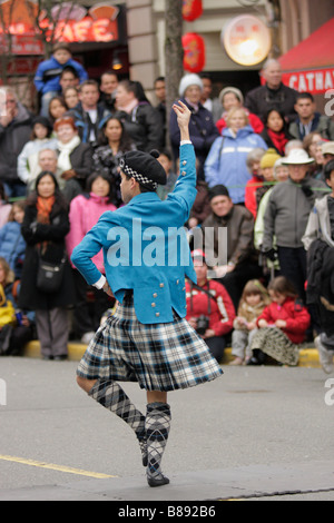 Chinese New Year Feierlichkeiten für das Jahr des Ochsen Victoria British Columbia Kanada Stockfoto