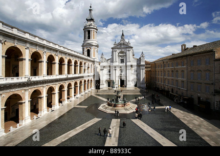 Basilika della Santa Casa, Loreto, Marche, Italien Stockfoto