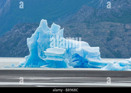 Eisberg am Lago Grey, Torres del Paine, Chile Stockfoto