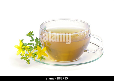 T-Stück Johanniskraut Tee St Johns Wort 01 Stockfoto