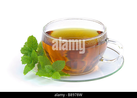 Tee-Pfefferminze Tee Pfefferminz-01 Stockfoto