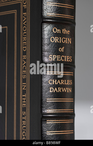 Das Buch über die Entstehung der Arten von Charles Darwin Stockfoto