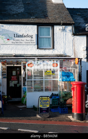 Dorf Straße Llanfaelog, Anglesey, Nordwales Stockfoto