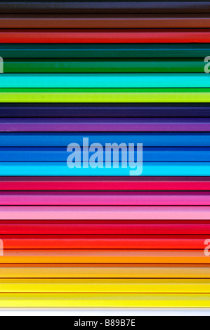 Abstrakte Schuss die Buntstifte Stockfoto