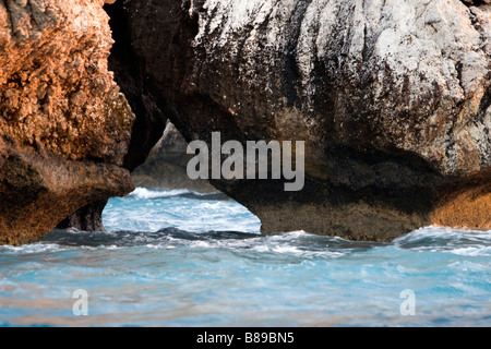 Petra Tou Romiou Aphrodite birhplace Stockfoto