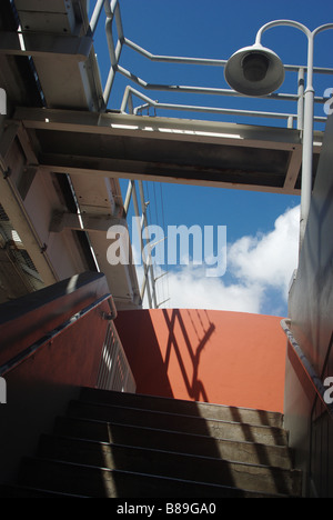 Der People Mover station Treppe in Downtown Miami, Florida, USA Stockfoto