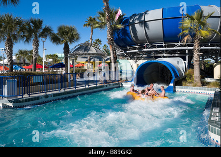 Disco H20 Fahrt, Wet'n Wild Wasserpark, International Drive, Orlando, Florida, USA Stockfoto