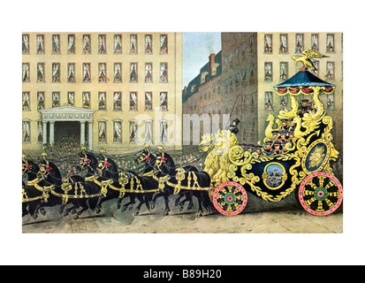 Verbesserten Currier und Ives print Stockfoto