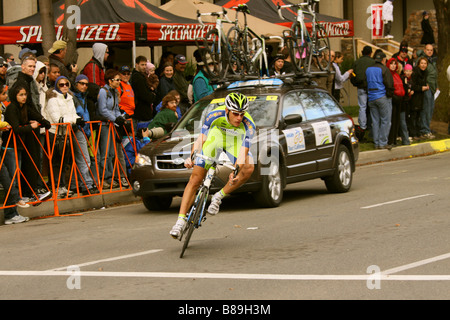 Italienischer Rennfahrer Jacopo Guarnieri Team Liquigas während der Amgen Tour of California in Sacramento. 14. Februar 2009 Stockfoto