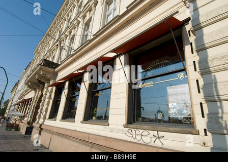 Café Slavia Prag Tschechische Republik Stockfoto
