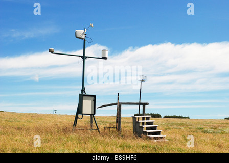 Messung der meteorologischen station Labska Bouda Riesengebirge Tschechien Stockfoto